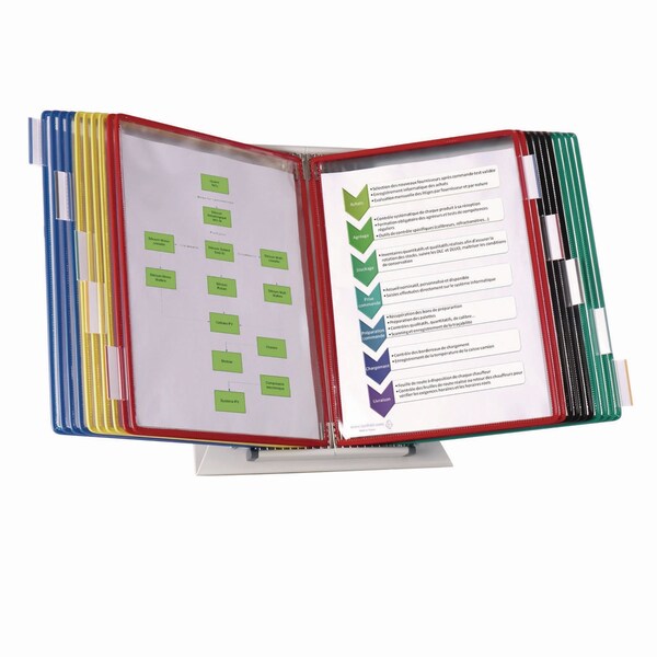 Desktop Reference Starter Set with Display Pockets, 20 Pockets